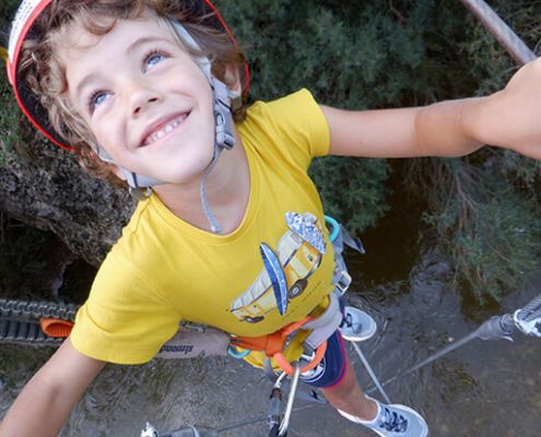 Via ferrata en Huesca con niños