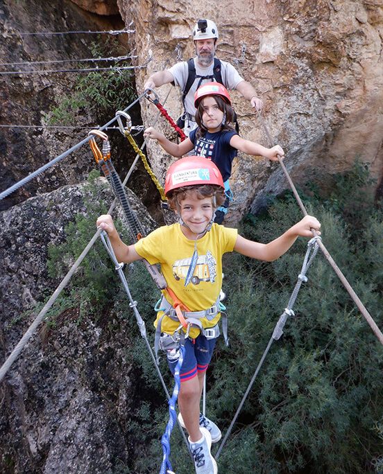Iniciacion Via ferrata en Huesca